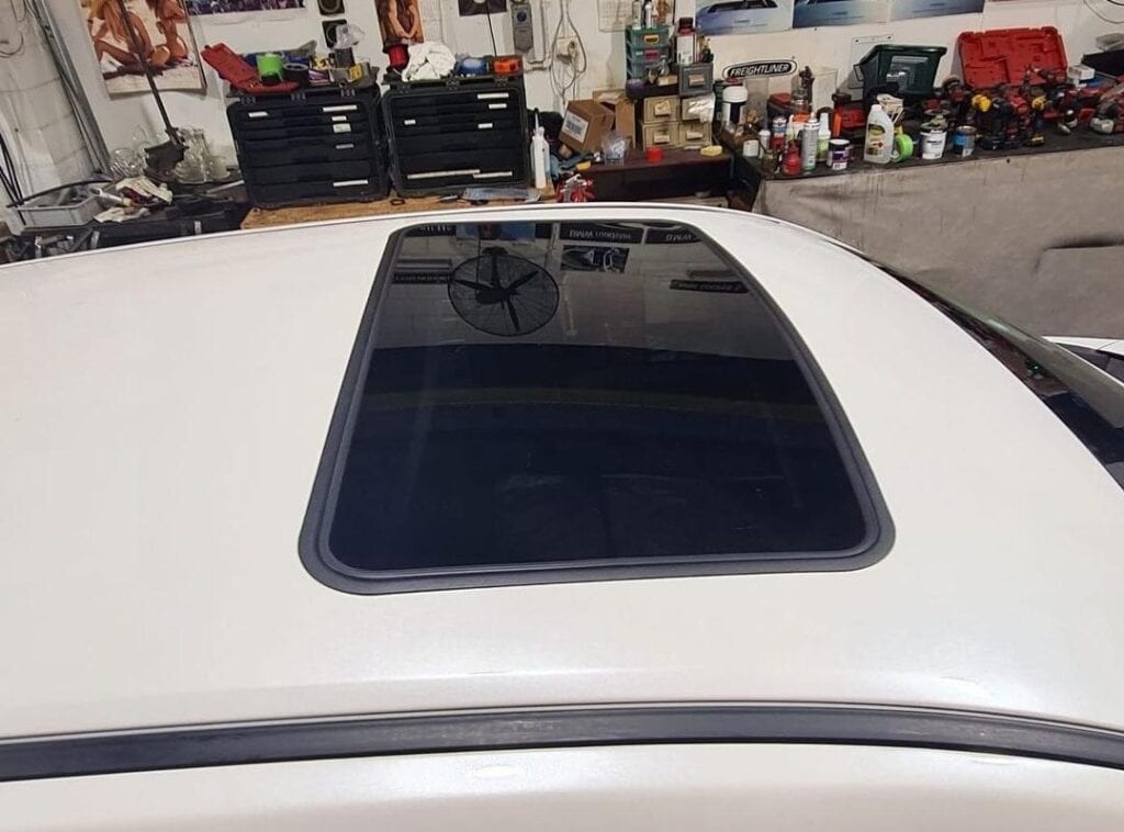 Sunroof glass repair